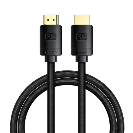 Кабель Baseus High Definition Series HDMI 8K to HDMI 8K Adapter Cable 2m - Black (CAKGQ-K01)